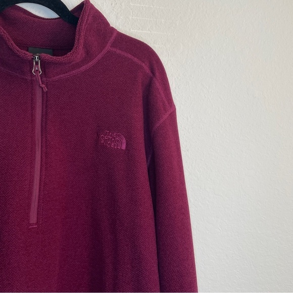 The North Face Mens Textured Cap Rock 1/4 Zip Pullover Boysenberry Size XXL - Picture 5 of 11